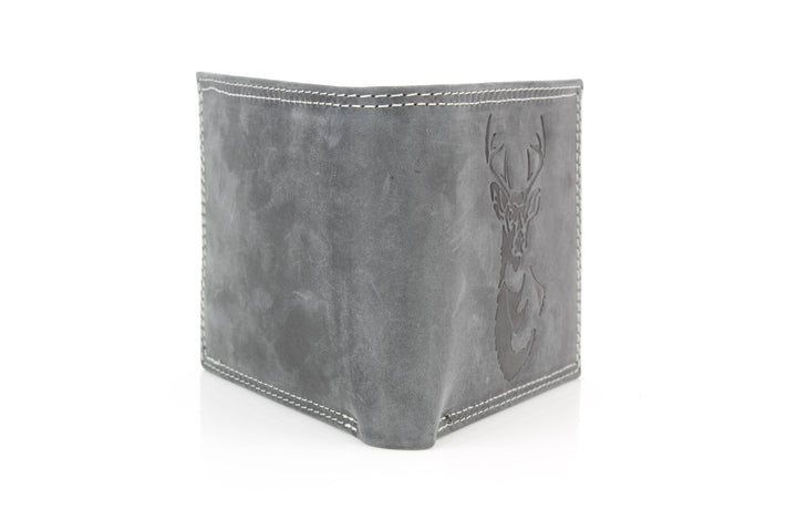 Men’s Bi-Fold Wallet with Deer Antler Emboss ABMWVT 03