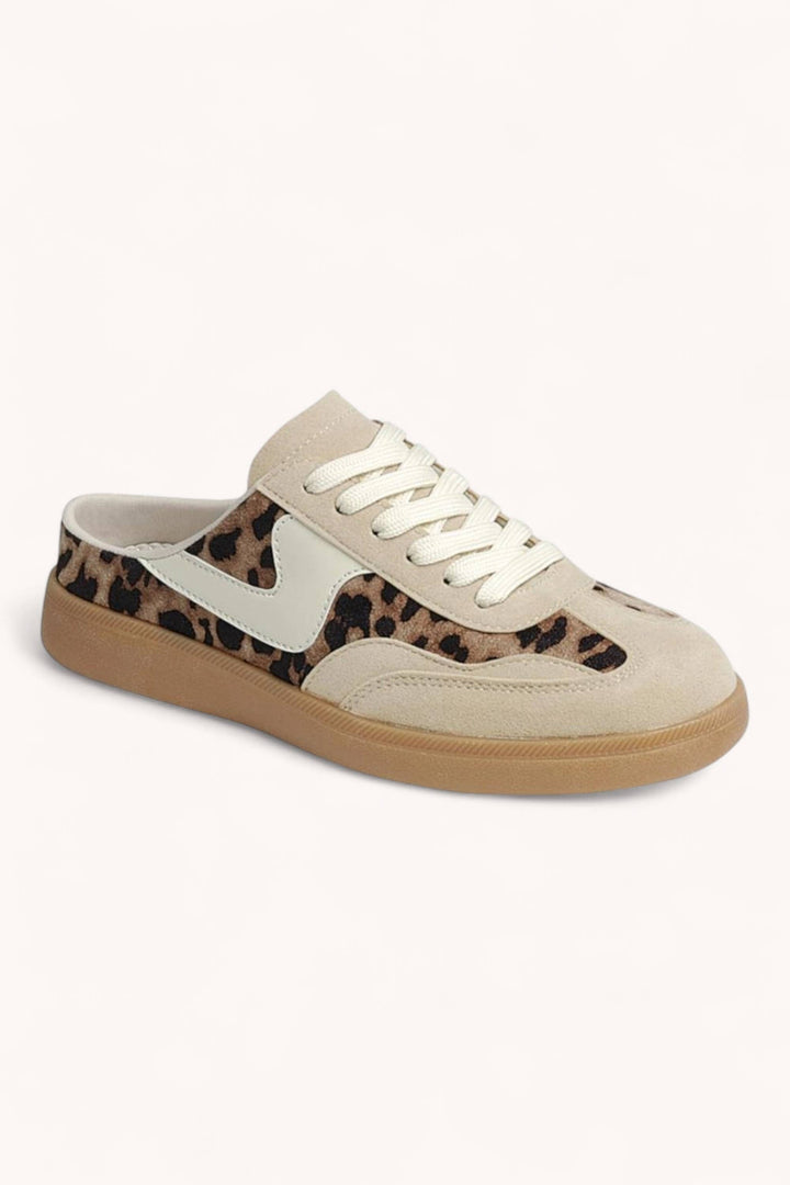 SWOOSH DESIGN SLIP-ON MULE SNEAKERS
