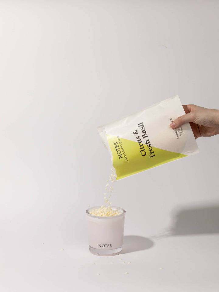 Citrus & Fresh Basil | NOTES | Summer Candle Refill