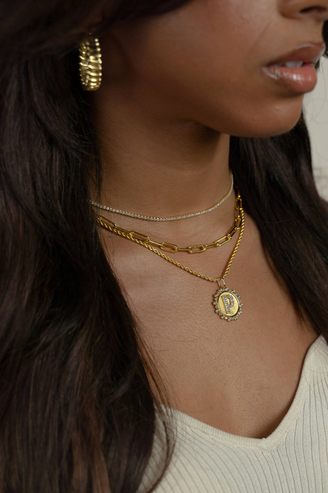 Skinny Rope Chain Necklace | Threader Charm Necklace 