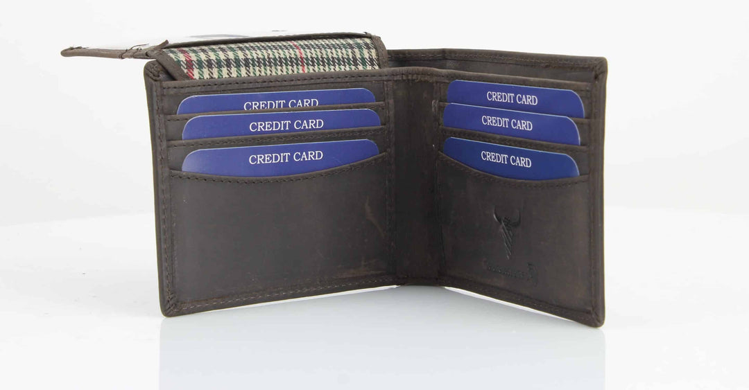 Truck Embossed Distressed Leather Bi Fold Wallet # AB 2003