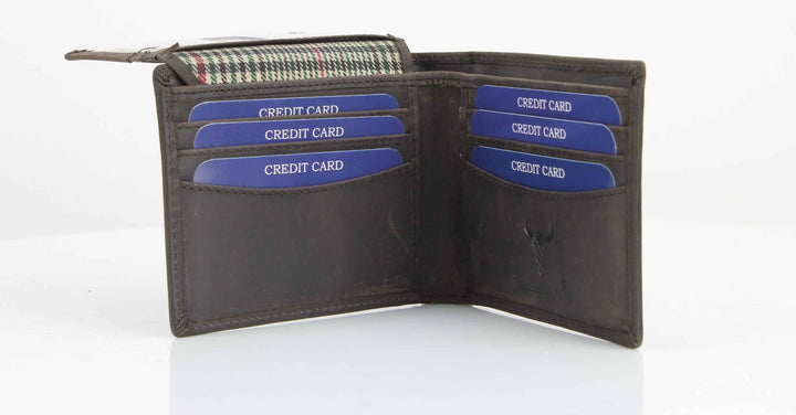 Truck Embossed Distressed Leather Bi Fold Wallet # AB 2003