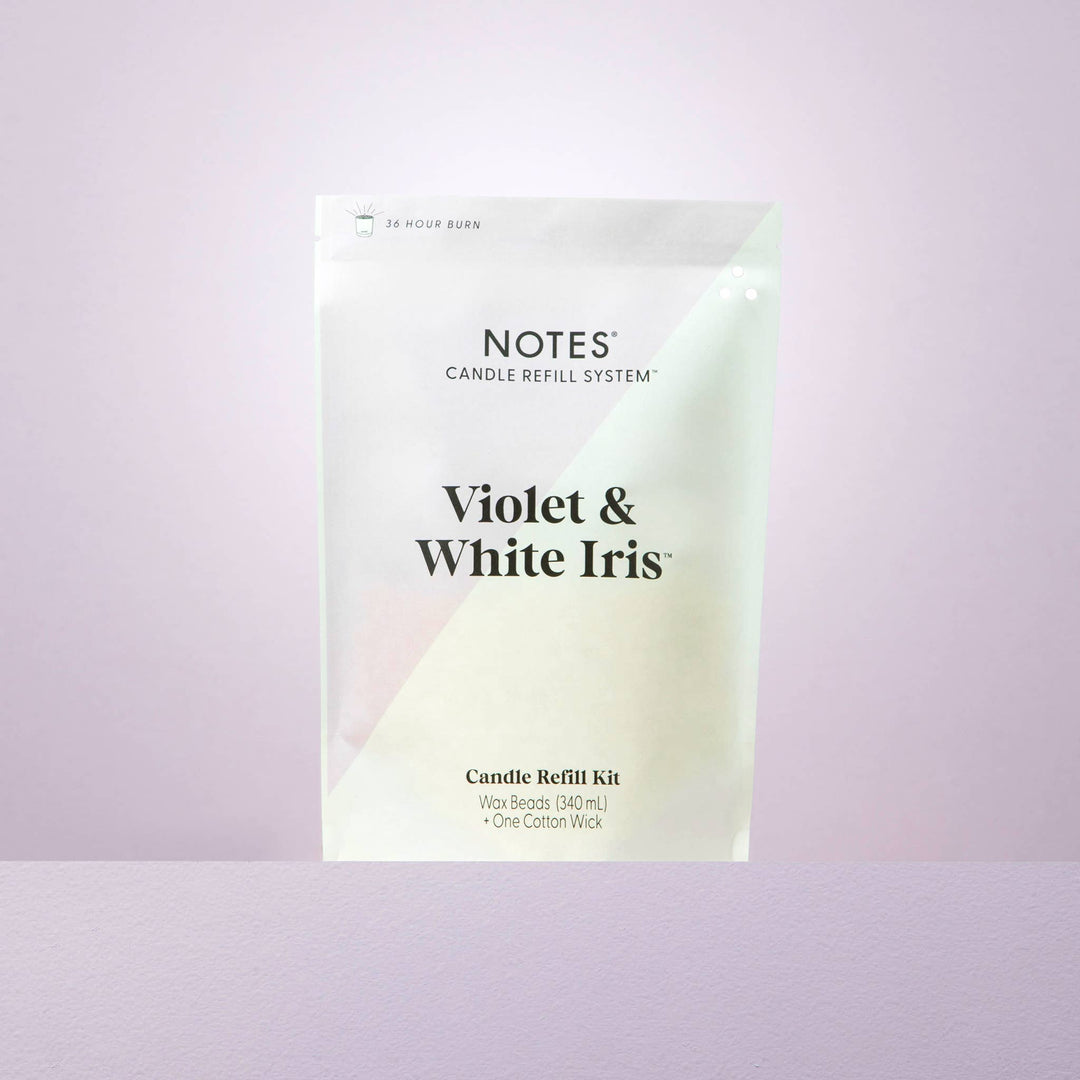 Violet & White Iris | NOTES | Summer Candle Refill