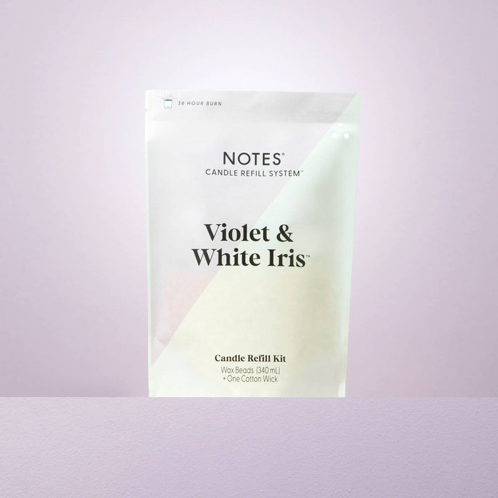Violet & White Iris | NOTES | Summer Candle Refill