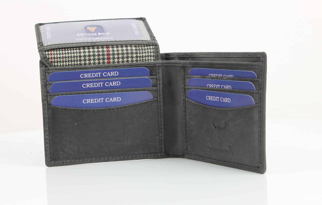 Truck Embossed Distressed Leather Bi Fold Wallet # AB 2003