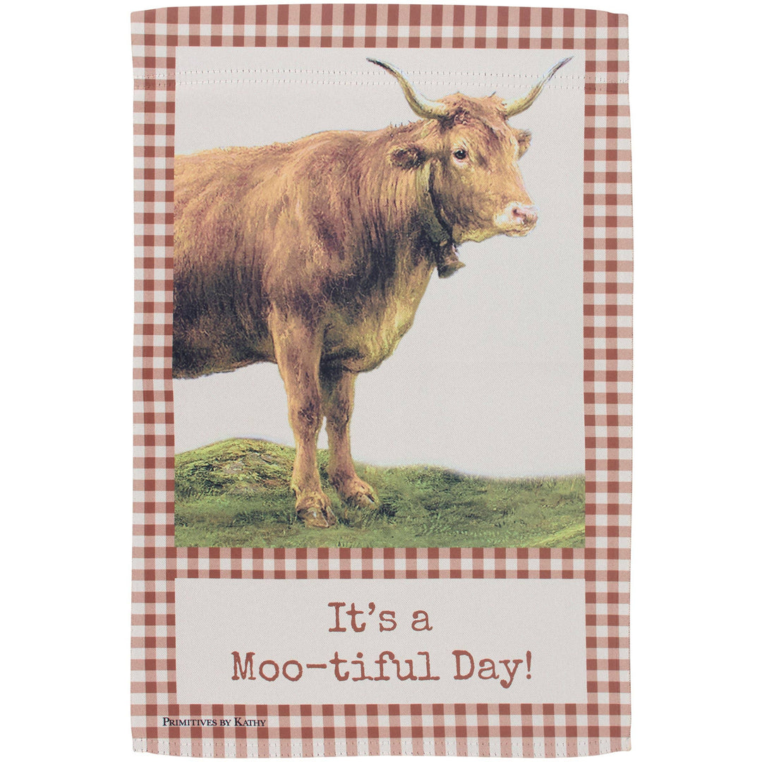 It's A Mootiful Day Garden Flag