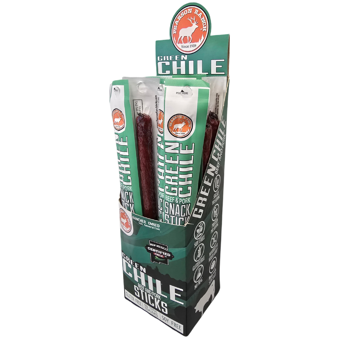 Green Chile Beef & Pork Snack Sticks