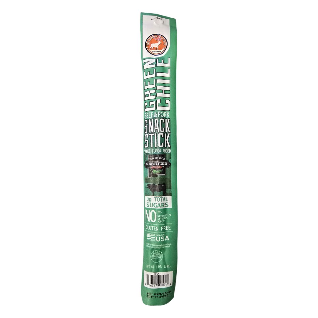 Green Chile Beef & Pork Snack Sticks