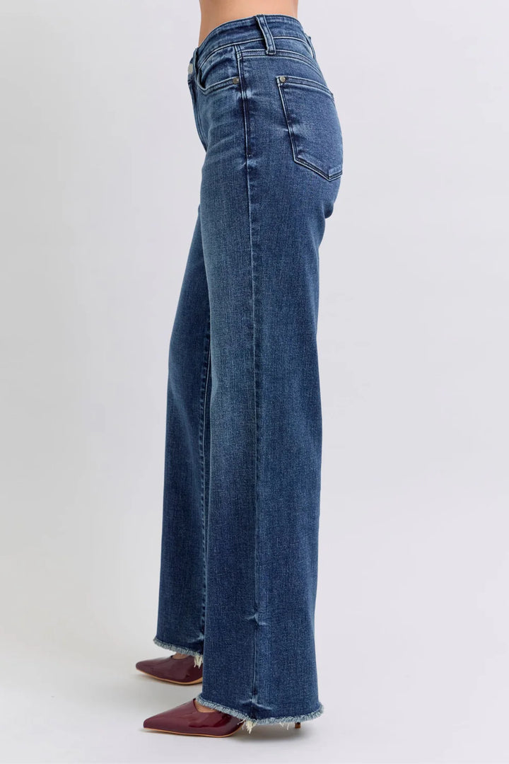 Judy Blue Mid Rise Wide Leg