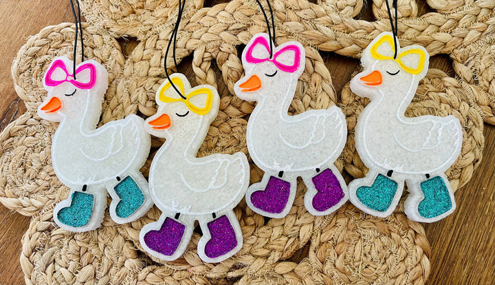 Goose with Boots Car Freshie 