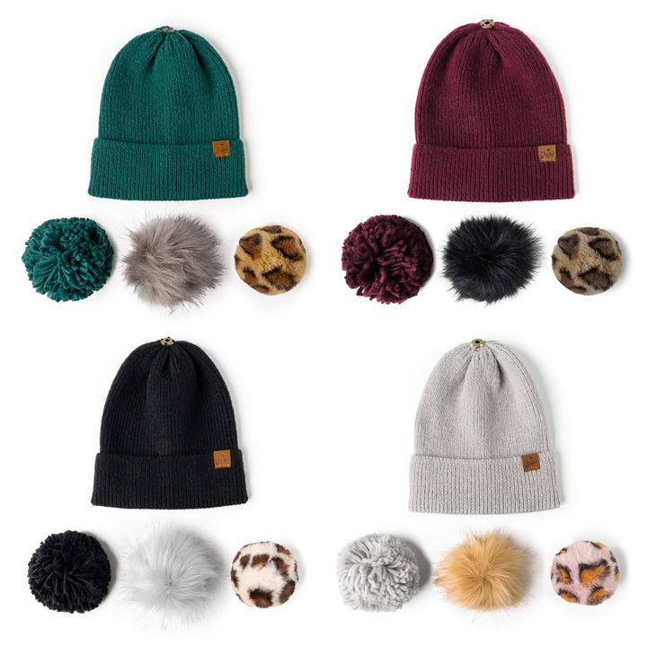 Britt's Knits Snap To It Mix & Match Pom Hat Assortment