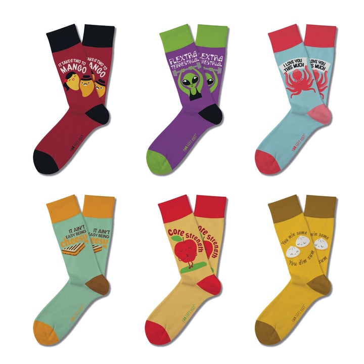 Two Left Feet Chatterbox Sock Collection Open Stock