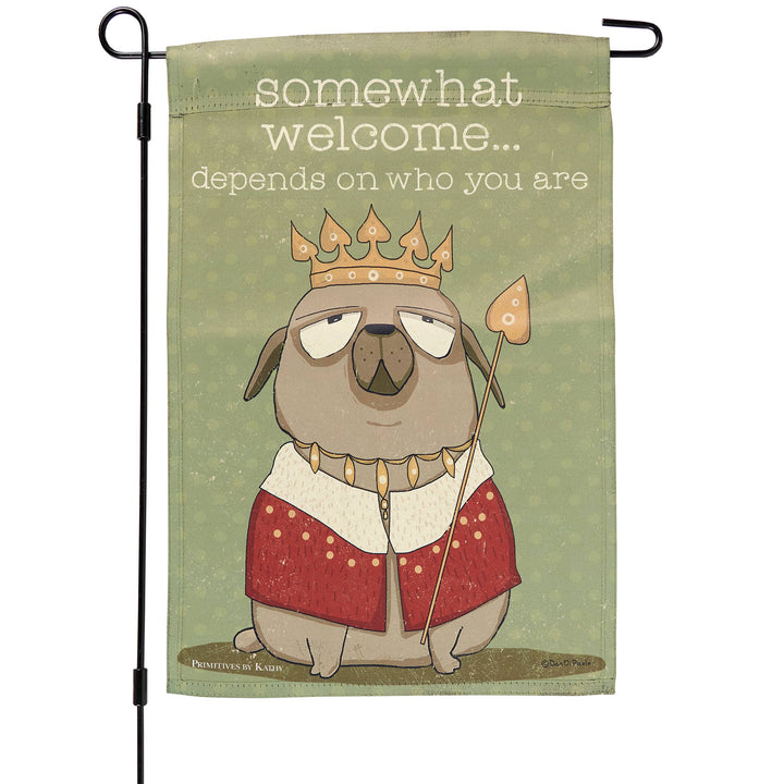 Somewhat Welcome Garden Flag