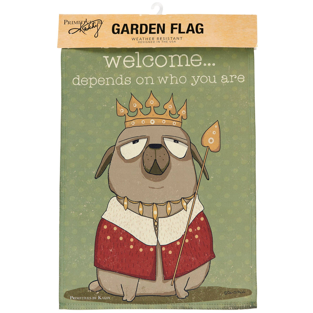 Somewhat Welcome Garden Flag