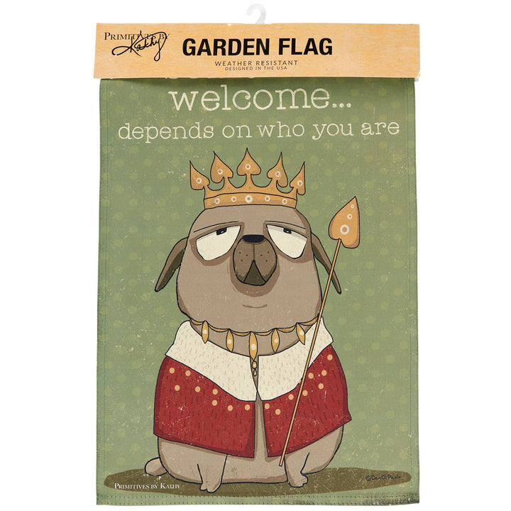 Somewhat Welcome Garden Flag