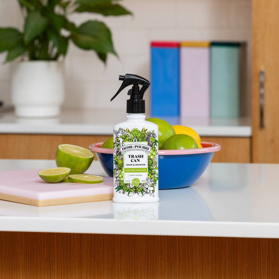 Home-Pourri Trash Can Odor Refresher 8 Oz, Lime Zest Matcha