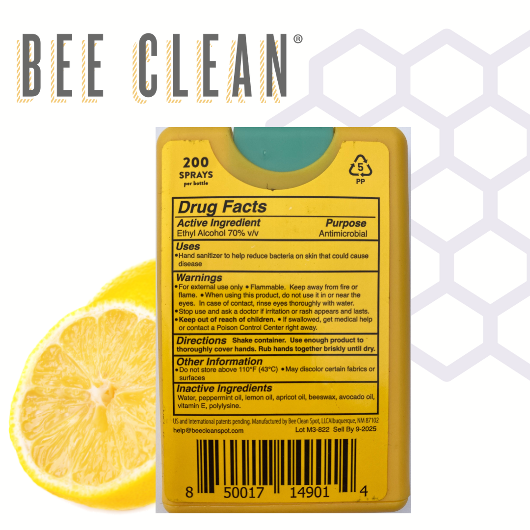 Bee Clean Organic Beeswax Hand Sanitizer - Mini Case