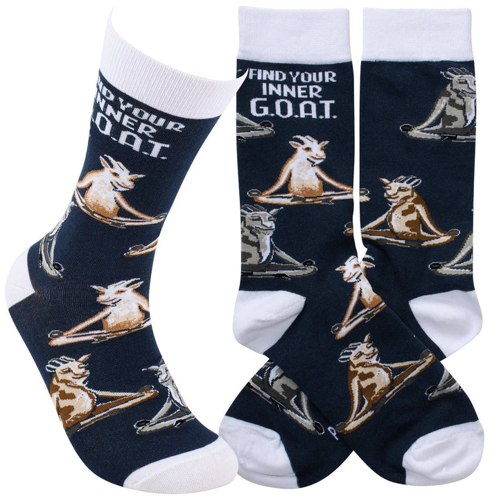 Find Your Inner G.O.A.T Socks