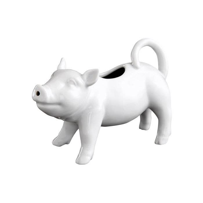 HIC Kitchen Pig Creamer With Handle, 6oz