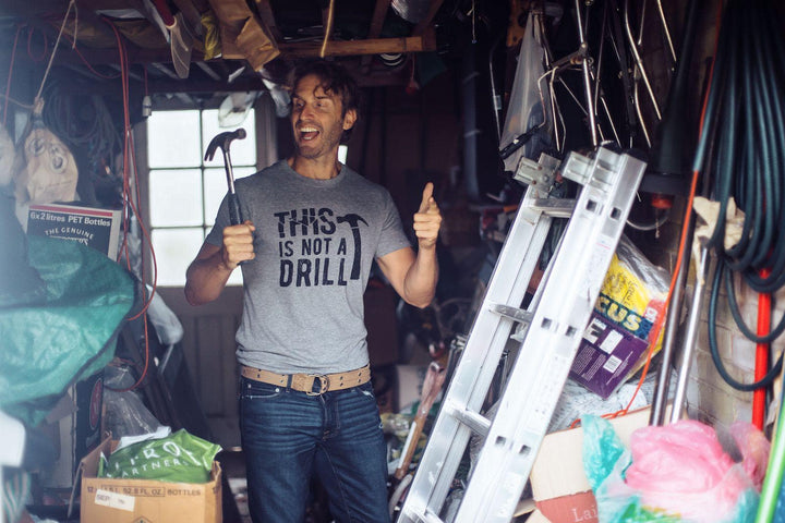 This Is Not A Drill Men's Tshirt Father's Day Graphic Tee