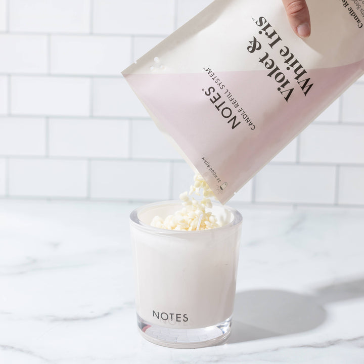 Violet & White Iris | NOTES | Summer Candle Refill