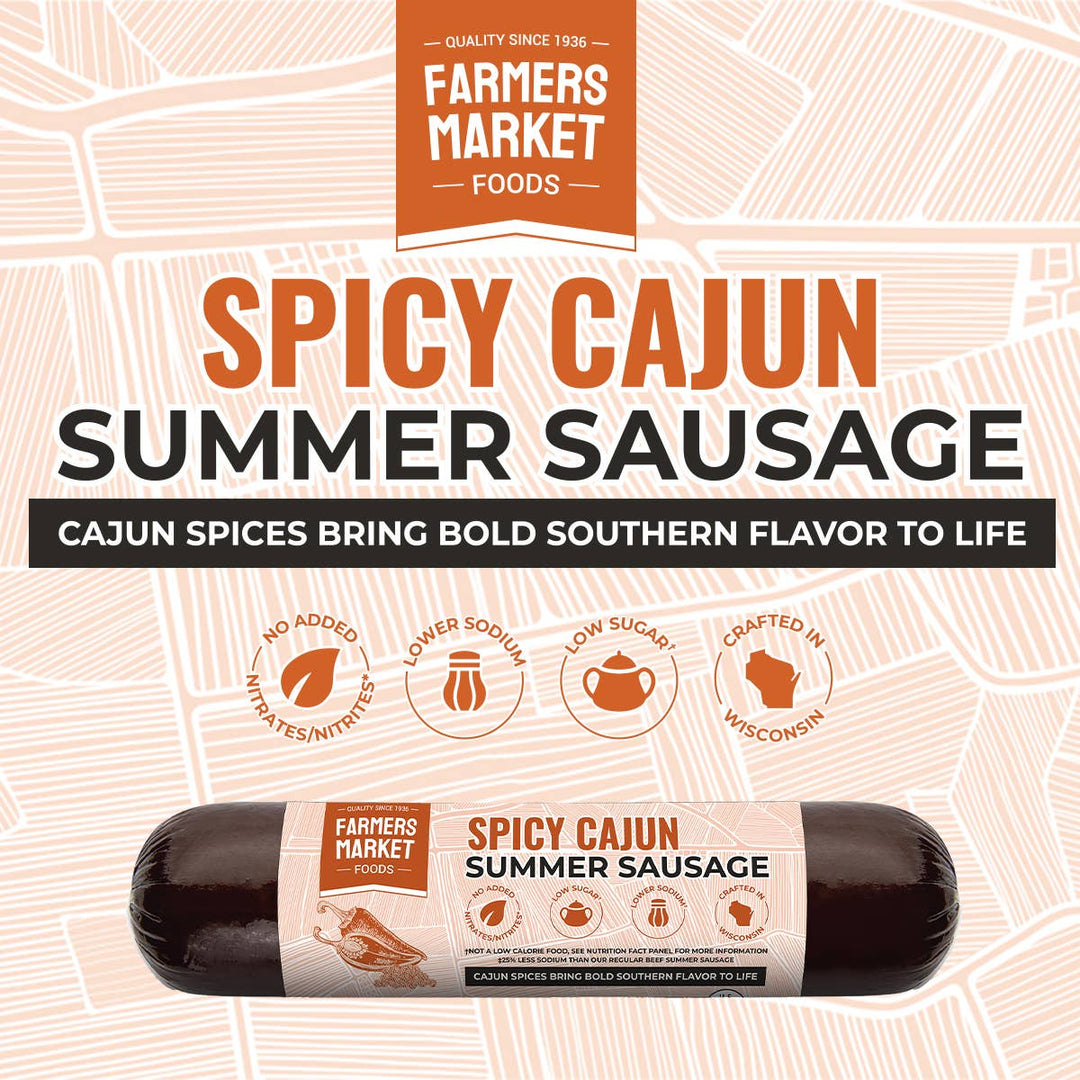 Spicy Cajun Summer Sausage 5oz