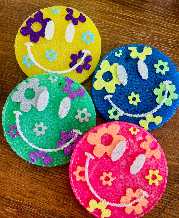 Flower Happy Face Car Freshie 