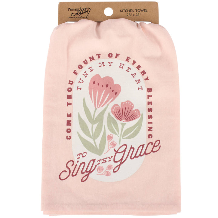 To Sing Thy Grace Kitchen Towel