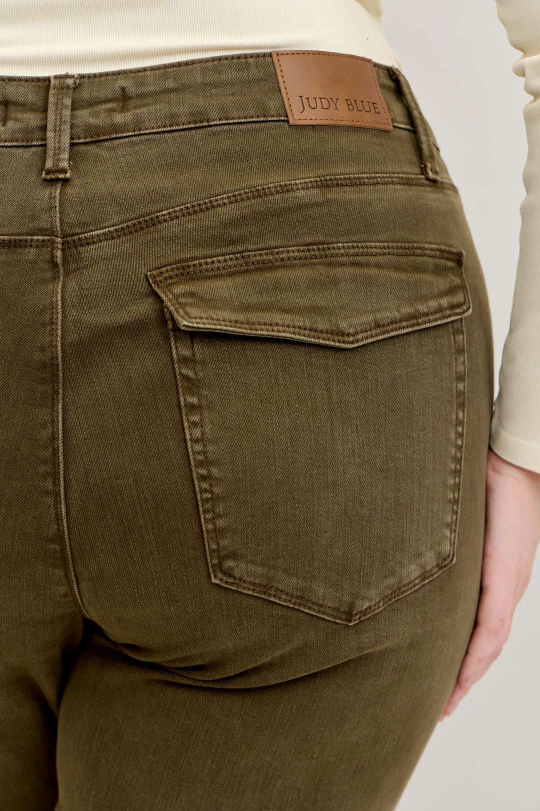 Judy Blue Forrest Green Cuffed Jogger