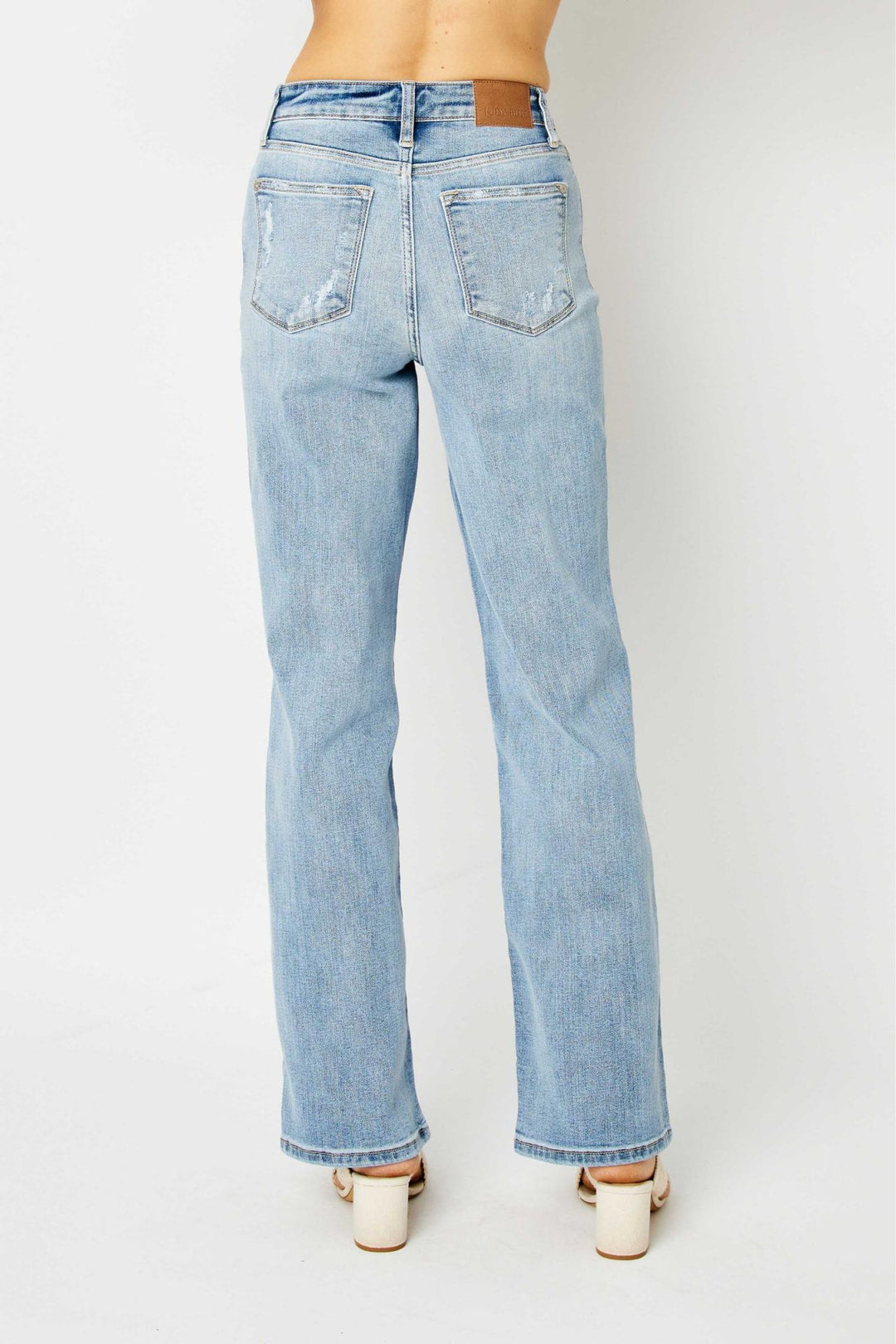 Judy Blue High Waist Light Wash Straight