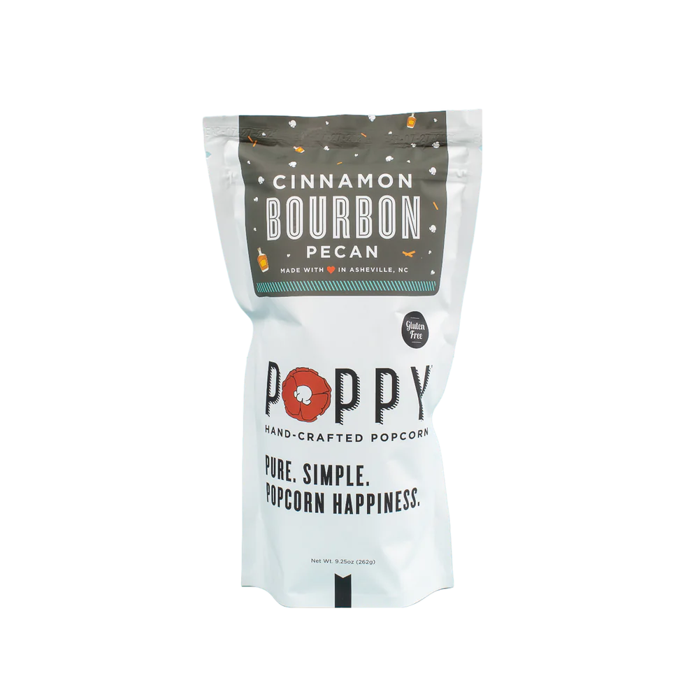 Cinnamon Bourbon Pecan Poppy Hand-Crafted Popcorn