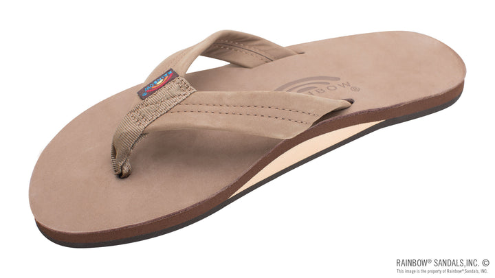Rainbow  Men's Single Layer Premier Leather With Arch Support