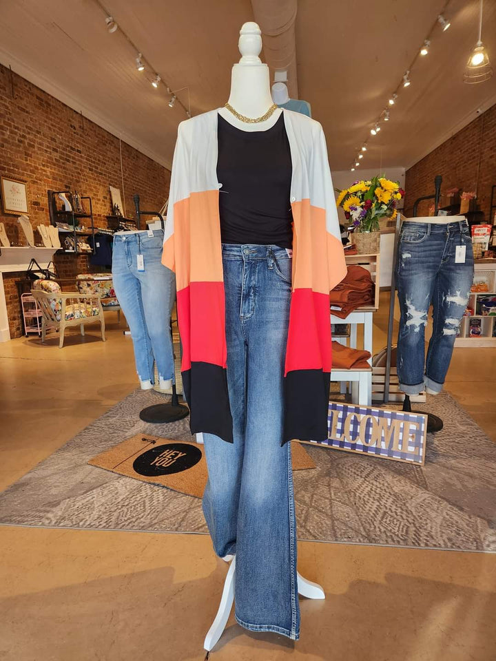 Colorblock Half Duster