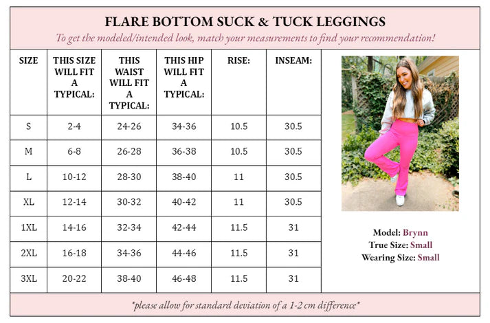 Suck & Tuck Flare Leggings