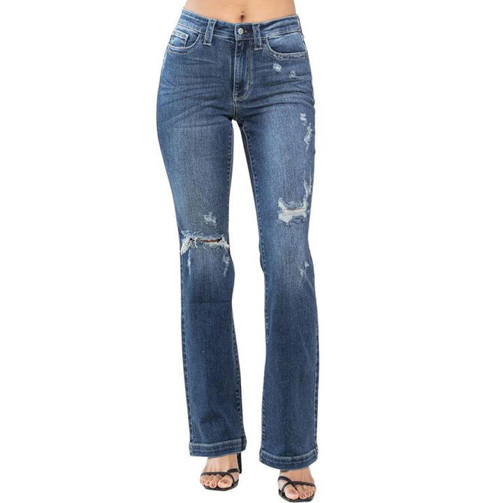 Judy Blue Mid Distress Bootcut