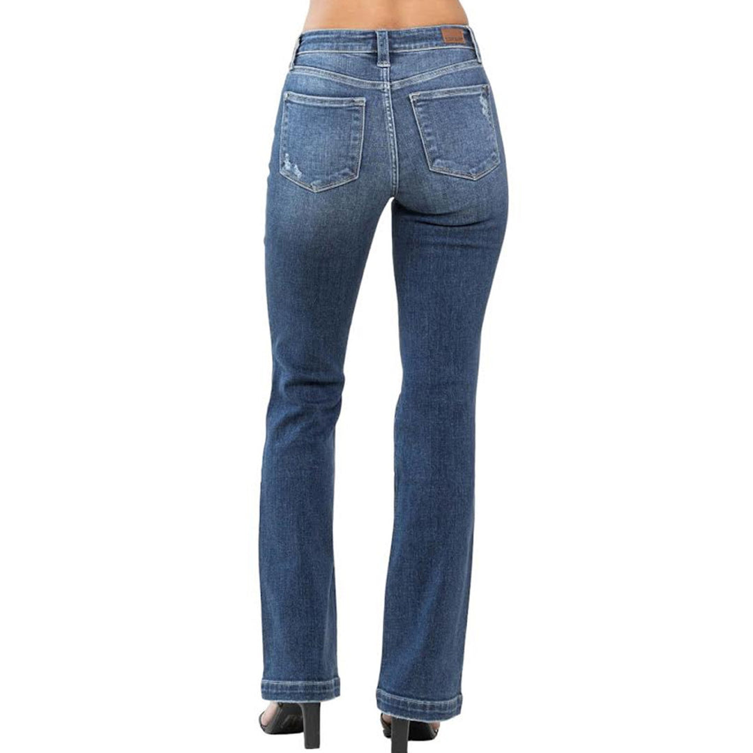 Judy Blue Mid Distress Bootcut