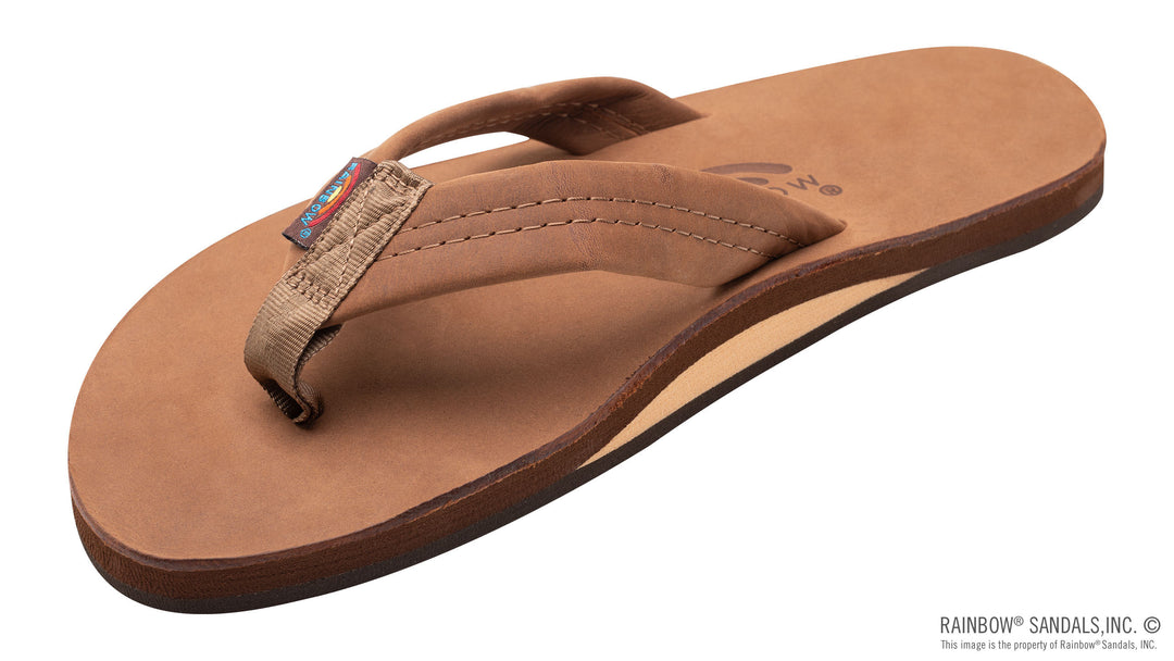 Rainbow  Men's Single Layer Premier Leather With Arch Support