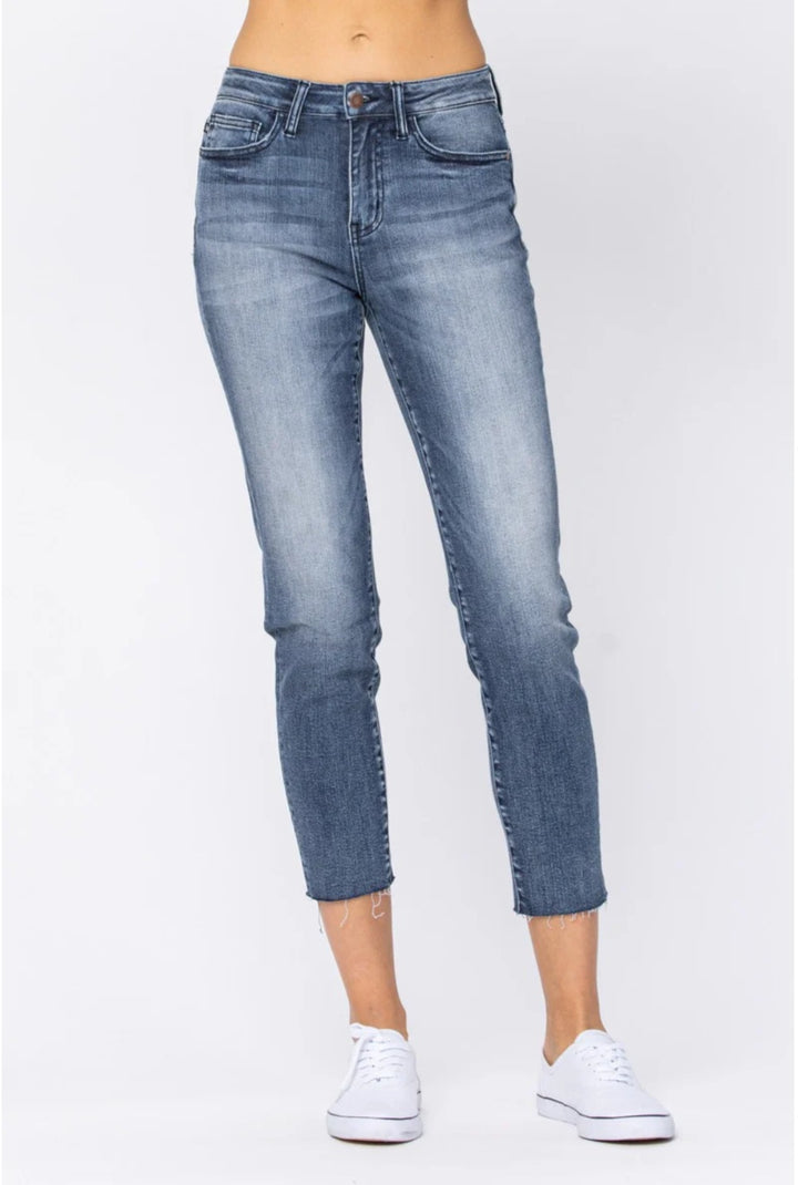 Judy Blue Raw Hem Relaxed Fit