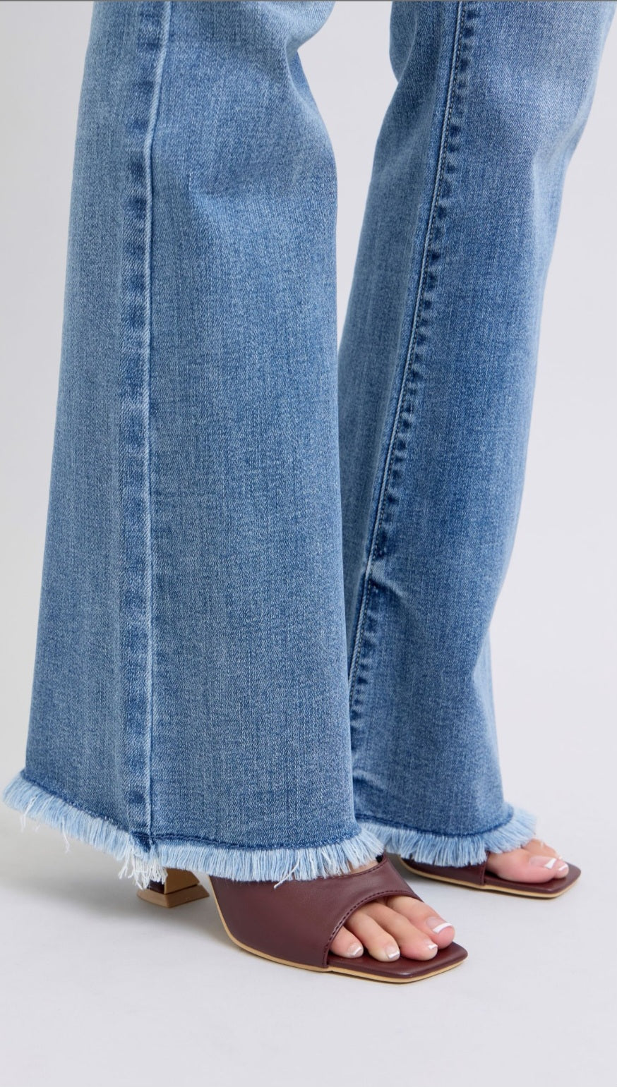 Judy Blue High Rise Fray Hem Bootcut