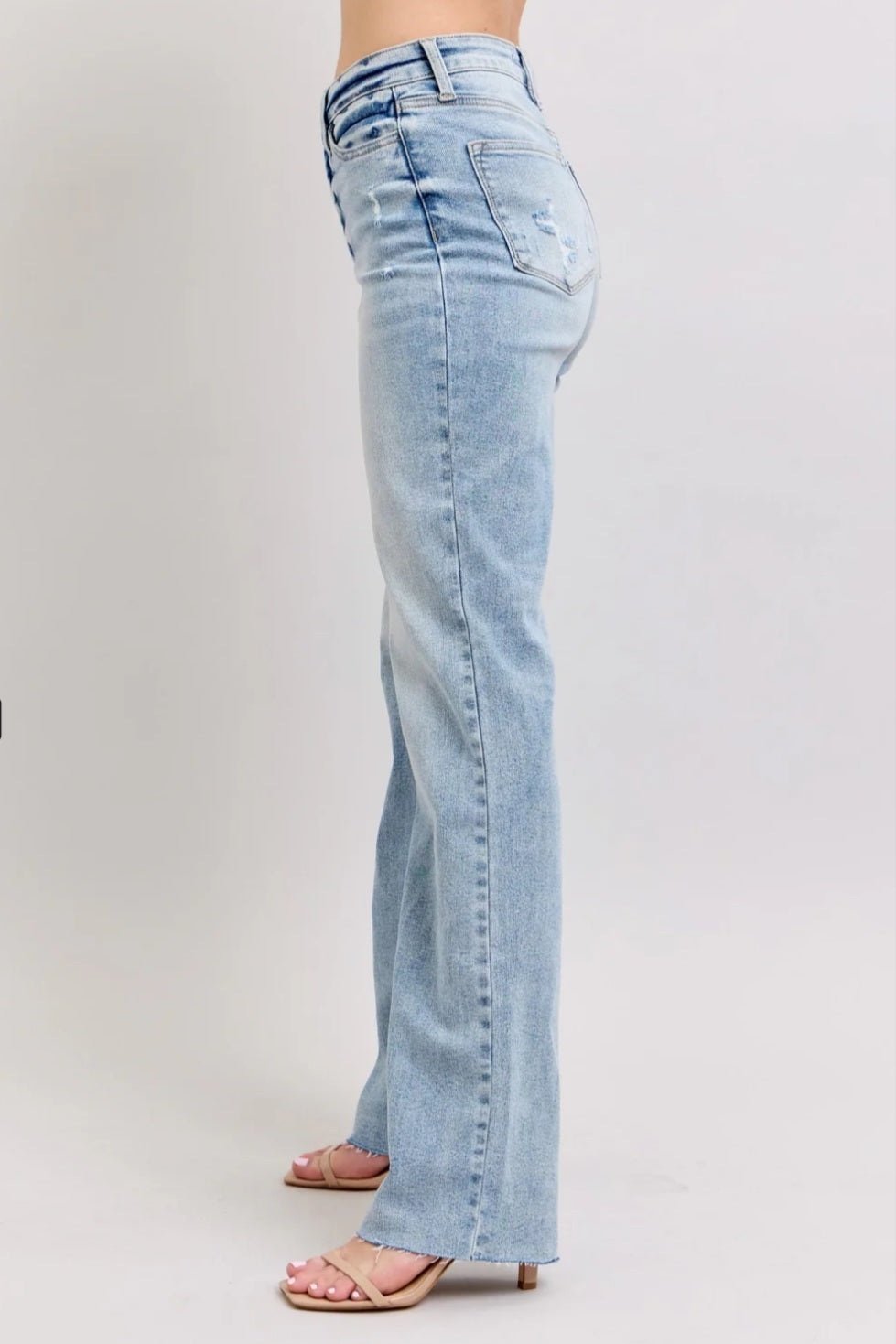 Judy Blue Mid Rise Light Wash Dad Jean