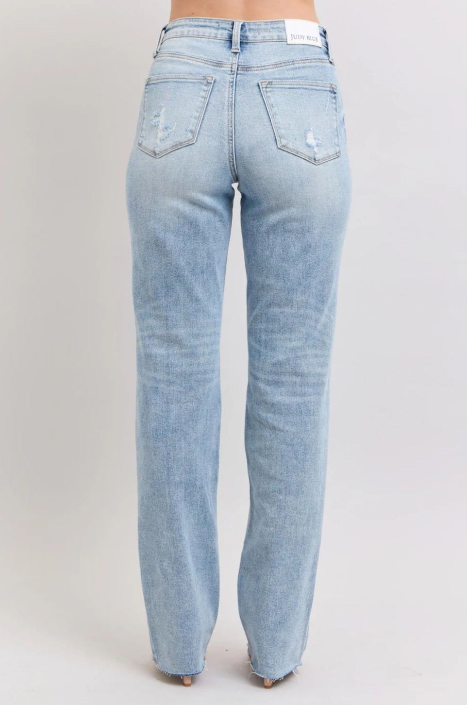 Judy Blue Mid Rise Light Wash Dad Jean