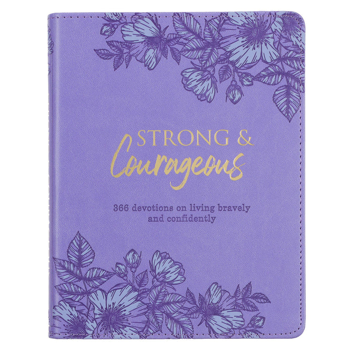 Devotional Strong & Courageous Faux Leather