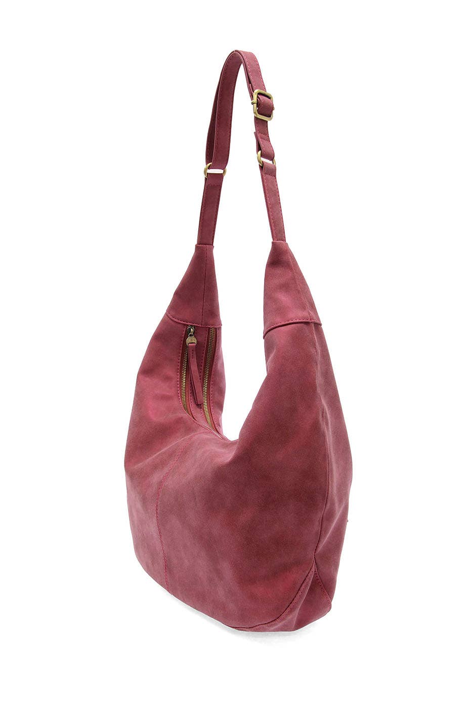 Rochelle Faux Suede Large Crescent Hobo