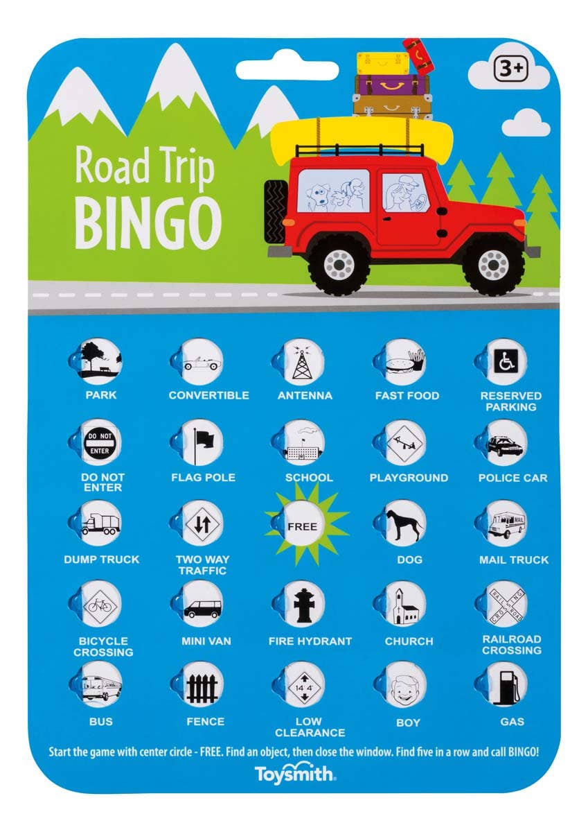 On the Way Games Road Trip Bingo, Travel Game