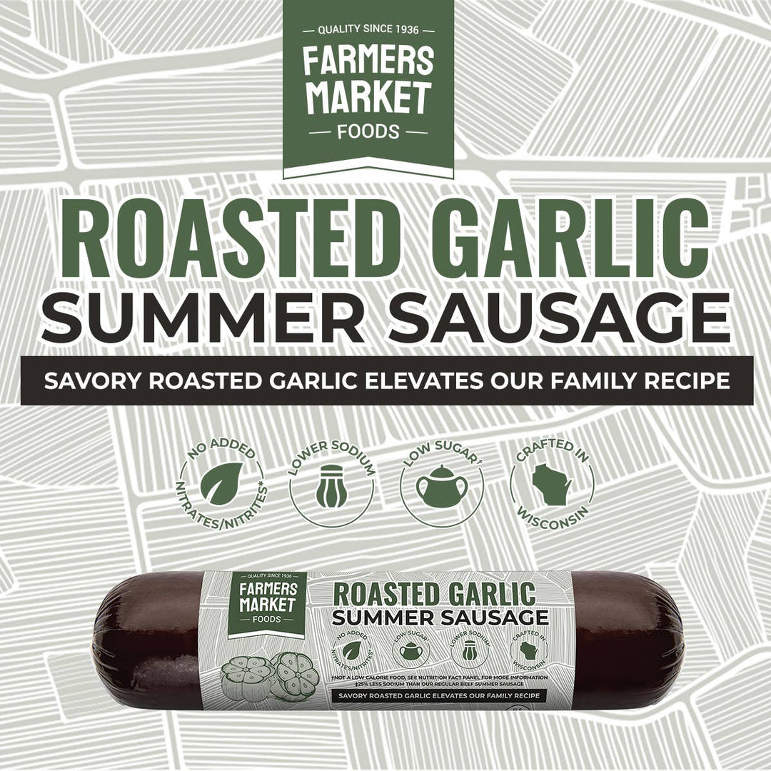 Roasted Garlic Summer Sausage 5oz