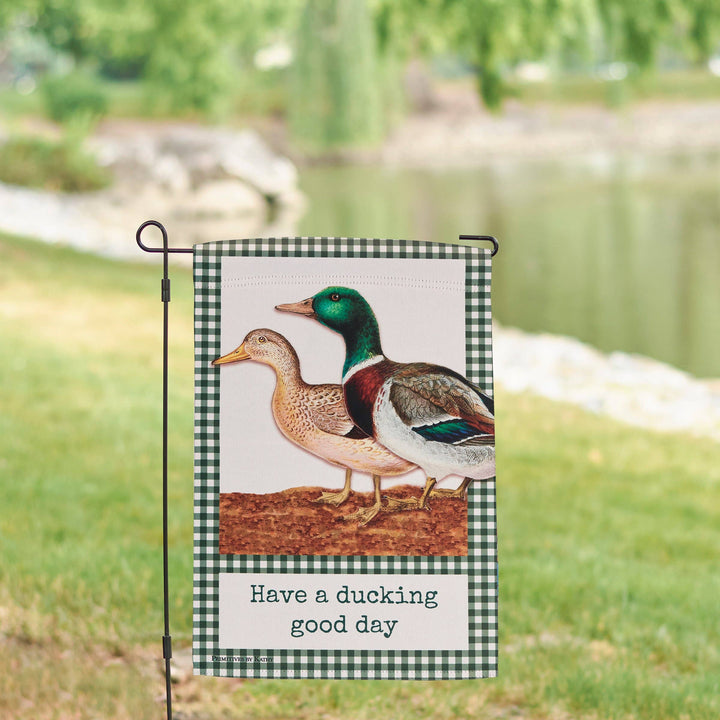 A Ducking Good Day Garden Flag