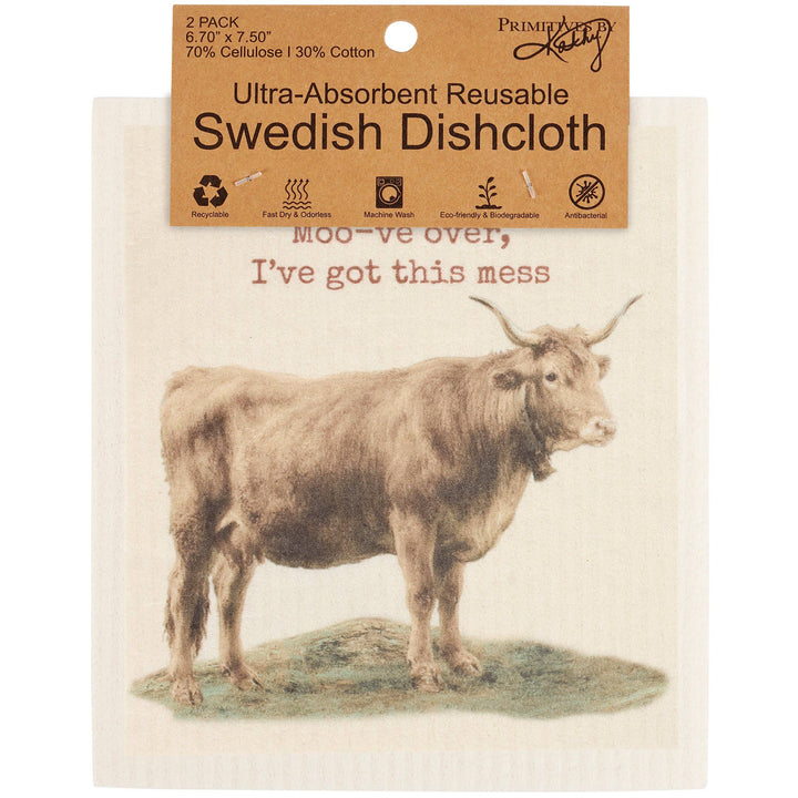 Moove Over I've Got This Mess Swedish Cloth Set