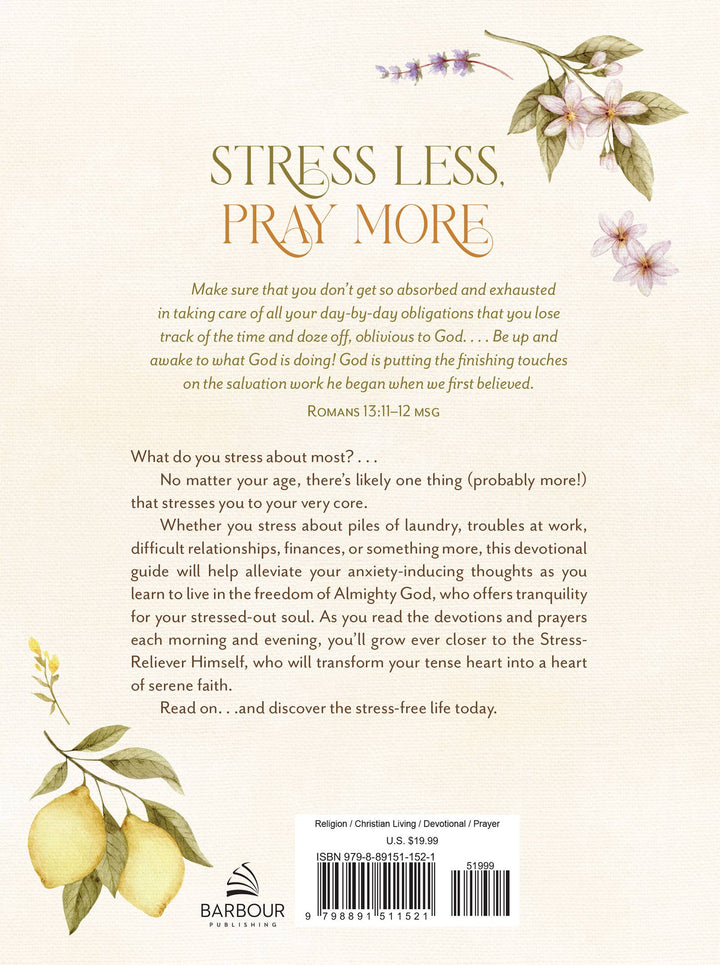 Stress Less, Pray More for Morning and Evening