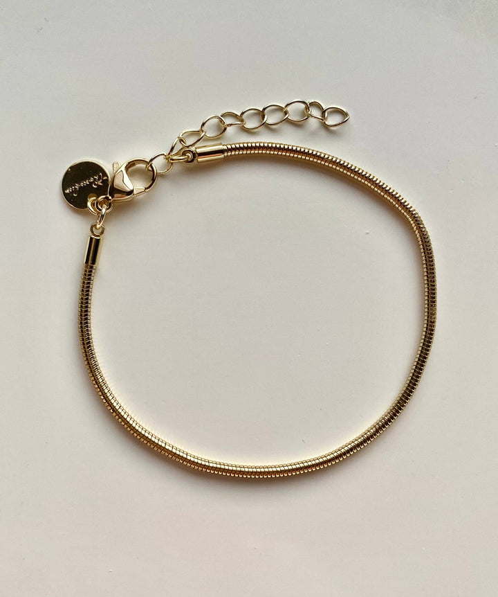 Sophia Snake Chain Bracelet (Style with Charms)