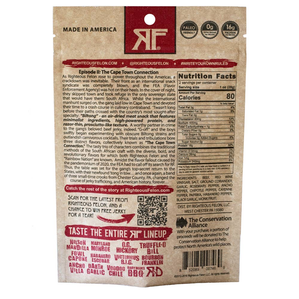 Ancho Villa Biltong 2oz